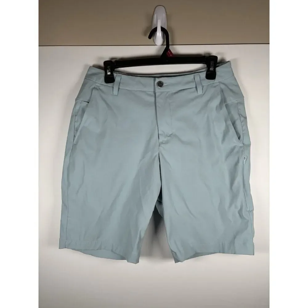 Lululemon Commission Golf Short 10 Mens 30 Cirrus Blue M7AW2S Chino Warpstreme